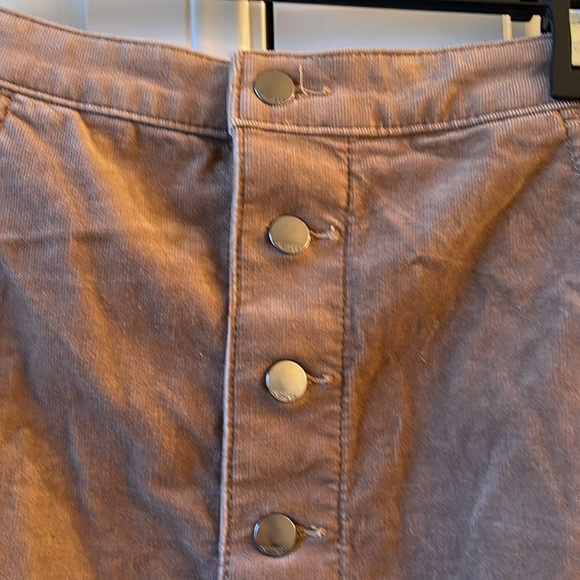 Express brown corduroy skirt - Picture 2 of 4
